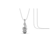 Diosa Maa Lalitha Parameswari - Colgante de cadena (colgante con cadena de serpiente) para hombres y mujeres de plata pura Señor Ma Lalita Sahasranamam Tripura Sundari cadena medallón para buena salud