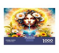 Diosa Margarita 1000 Piezas Set De Magia Vibrante de la Naturaleza Puzzle Cartón Premium - para Mayores Entusiastas, Entrena La Concentración, Regalo De Inauguración Y Ocio En Casa 70x50cm/1000pcs