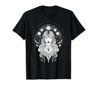 Diosa mística Meditación Espiritual Mujer Celestial Camiseta