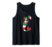 Diosa Romana de Sirena Italiana, Recuerdo de Bandera de Italia Camiseta sin Mangas
