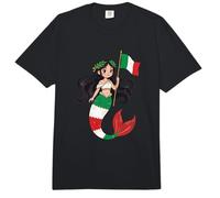 Diosa Romana de Sirena Italiana, Recuerdo de Bandera de Italia Comfort Colors Adult Heavyweight T-Shirt