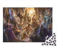 Dioses del Olimpo Puzzle 1000 Piezas Adultos Y Niños,Premium,Rompecabezas,Desafío Mitología Griega,Regalo Ideal,Deco Pared,14 Años+,Anti-estrés,Relax,Reto,Cartón,Educativo 70x50cm
