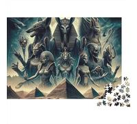Dioses egipcios Puzzle Adultos 1000 Piezas Cartón para Toda La Familia Regalo Navidad para Relajarse Mejor Regalo Oferta 70x50cm/1000pcs