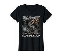 Dioses griegos Zeus Poseidón Hades Mitología Griega Camiseta gráfica económica, Mujer, Negro, L