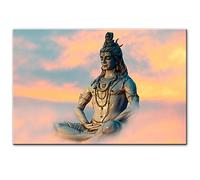 Dioses hindúes hinduismo Lord Shiva - Póster e impresión de cuadros para la pared de la sala de estar, decoración del hogar, 70 x 90 cm sin marco