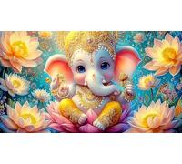 Dioses Indios Puzzle para Toda la Familia Regalo para Mujeres y Hombres 1000 Piezas Papel Reciclado Juego Familiar Divertido & desafiante Juegos educativos 38x26cm/1000pcs