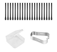 Dioshark Kit de puntas de repuesto para lápiz capacitivo, 20 puntas negras duraderas compatibles con marcador, Max Lumi 2, Note Air 2, Nova Air C Stylus Sensibles a la presión con herramienta de