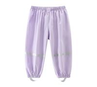 Dioshark Pantalones Impermeables para Niños Niñas Pantalón de Lluvia Finos con Reflectantes Pantalones de Barro Ligeros Transpirable Secado Rápido Casual Sobrepantalón Caminando Ciclismo para 1-8 Años