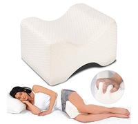 Dioxide Almohada Piernas Dormir, Almohada para Piernas Extraíble Cojin para Dormir Entre Las Piernas para el Alivio del Dolor Piernas Caderas Laterales para Dormir (Blanco)