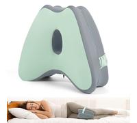 Dioxide Almohada Piernas Dormir, Espuma con Memoria Cojin Rodillas para Dormir Viscoelástica, Almohadas Ortopédicas para Las Rodillas Ergonómico Alivio del Dolor Cadera para Tobillo (Verde Menta)