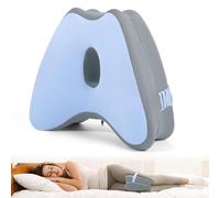 Dioxide Almohada Piernas Dormir, Espuma con Memoria Cojin Rodillas para Dormir Viscoelástica, Almohadas Ortopédicas para Las Rodillas Ergonómico Alivio del Dolor Cadera Soporte para Tobillo (Azul)