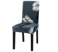 Dioxide Fundas para Sillas Pack de 6 Fundas Sillas Comedor, Fundas Elásticas Chair Covers Lavables Desmontables Cubiertas para Sillas Muy Fácil de Limpiar Duradera - Plumas