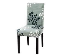 Dioxide Fundas para Sillas Pack de 6 Fundas Sillas Comedor, Fundas Elásticas Chair Covers Lavables Desmontables Cubiertas para Sillas Muy Fácil de Limpiar Duradera - Ginkgo Biloba