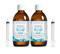 Dióxido de Cloro 3000 ppm - CDS | CDL - Envasado en Botella de Cristal Ámbar - 2 Botellas 250ml = 500ml - Compra Ahorro - Fabricado en España