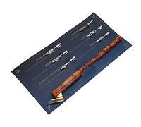 Dip Pen Set Calligraphy Pen Beautiful Innovative 6 Nibs for English Calligraphy Practicing Gift Giving Resin Wood Metal Brown Cyan 17cm 16.7cm (Brown)