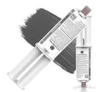 DIP-Tools - Pegamento de 25 ml de metal líquido de 2 componentes, extra fuerte, adhesivo de resina epoxi 2 K, de dos componentes, resistente al agua, para metales, madera, plásticos, piedra y más (2 x