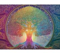 Dipingere con i Numeri Adulti Kit Fai-da-Te Acrilico Albero sogno Pennelli Pittura su Tela 20x30cm Senza Cornice Facile per Bambini Principianti Decorazione Murale Ufficio Casa Regalo Creativo G-842