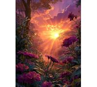 Dipingere con i Numeri Adulti Kit Fai-da-Te Acrilico Fiori del sole Pennelli Pittura su Tela 50x70cm Senza Cornice Facile per Bambini Principianti Decorazione Murale Ufficio Casa Regalo Creativo G-957