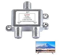 Diplexor de TV Satélite - Puerto Coaxial 2 en 1, Divisor Combinador de 2 vías | Accesorio de interruptor de cable para distribución de señal de antena de televisión por satélite, configuración de i