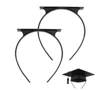 Diploma Sombrero Diadema Graduación | 2 Uds Protector de Sombrero - Sombreros de graduación con incrustaciones Anti-Caída | Estudiantes Adolescentes Maestros Eventos Escolares Y Formal