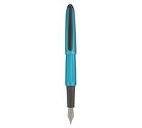DIPLOMAT - Aero - Pluma Estilográfica de Acero - Punta Fina - Turquesa - Resistente y elegante - Garantía de 5 años