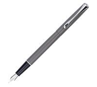 DIPLOMAT - D40704025 - Traveller - Pluma Estilográfica de Acero - Gris Topo - Resistente y Elegante - Garantía de 5 años