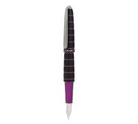DIPLOMAT ELOX Pluma estilográfica M/hecha a mano/con caja de regalo/pluma estilográfica/pluma estilográfica/color: negro y morado, 1 unidad (1 unidad)
