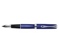 Diplomat Excellence - Pluma estilográfica (A2, punta de acero, tamaño mediano), color azul y cromado