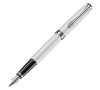 Diplomat Excellence - Pluma estilográfica (A2, punta fina, punta de acero), color blanco perla