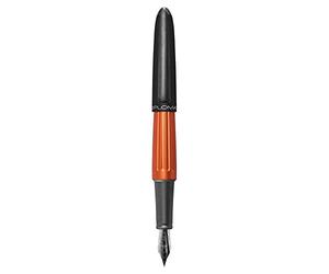 DIPLOMAT Pluma estilográfica Aero Orange Negro - F/con caja de regalo/pluma estilográfica, 1 unidad (1 unidad)