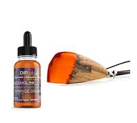 DIPON.DE HIGH PERFORMANCE LIQUIDS & PIGMENTS Sunrise Orange - Tinta de alcohol para resina epoxi, 20 ml, color traslúcido