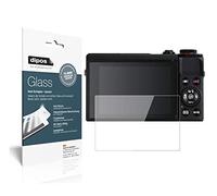 dipos 2x Protector de Pantalla 9H claro para Canon PowerShot G7X Mark III | Transparente, no se rompe ni astilla, no es cristal, antigolpes, antiarañazos, sin burbujas, apto para fundas, autoadhesivo