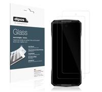 dipos 2x Protector de Pantalla 9H claro para Doogee V40 Pro | Transparente, no se rompe ni astilla, no es cristal, antigolpes, antiarañazos, sin burbujas, apto para fundas, autoadhesivo