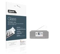 dipos 2x Protector de Pantalla 9H claro para TechniSat Digitradio 372 CD | Transparente, no se rompe ni astilla, no es cristal, antigolpes, antiarañazos, sin burbujas, apto para fundas, autoadhesivo