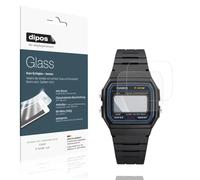 dipos 2x Protector de Pantalla 9H mate para Casio F-91WF-1A | Antirreflejos, no se rompe ni astilla, no es cristal, antigolpes, antiarañazos, sin burbujas, autoadhesivo