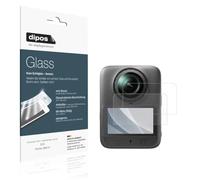 dipos 2x Protector de Pantalla 9H mate para DJI Osmo 360 II | Antirreflejos, no se rompe ni astilla, no es cristal, antigolpes, antiarañazos, sin burbujas, autoadhesivo