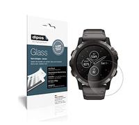dipos 2x Protector de Pantalla 9H mate para Garmin fenix 5 Plus (47mm) | Antirreflejos, no se rompe ni astilla, no es cristal, antigolpes, antiarañazos, sin burbujas, autoadhesivo