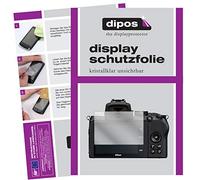 dipos 2x Protector de Pantalla claro para Nikon Z50 | Transparente, ajuste perfecto, antiarañazos, sin burbujas, apto para fundas, compatible con huellas dactilares, autoadhesivo