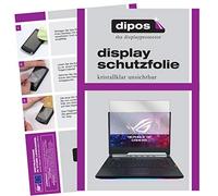 dipos 2x Protectores claro para Asus ROG Strix Scar III G531GW-AZ150T | Transparente, ajuste perfecto, antiarañazos, sin burbujas, apto para fundas, compatible con huellas dactilares, autoadhesivo