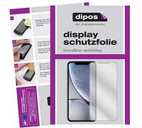 dipos I 2+2X Protector de Pantalla Compatible con Apple iPhone XR pelicula Protectora Claro