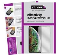 dipos I 4X Protector de Pantalla Compatible con Apple iPhone XS MAX pelicula Protectora Claro (2X Delantera & 2X Trasera)