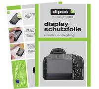 dipos 5x Protector de Pantalla mate para Nikon D 5600 | Antirreflejos, anti-reflectante, ajuste perfecto, antiarañazos, sin burbujas, compatible con huellas dactilares, autoadhesivo