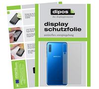 dipos 6x Protector de Pantalla mate para Samsung Galaxy A7 (2018) Rückseite | Antirreflejos, anti-reflectante, ajuste perfecto, antiarañazos, sin burbujas, compatible con huellas dactilares, autoadhesivo