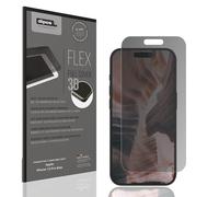 dipos FLEX 1x Protector de Pantalla de privacidad mate compatible con Apple iPhone 15 Pro Max, 100% de cobertura de Pantalla, compatible con huellas dactilares, apto para fundas, Filtro Antiespía 2