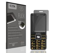 dipos FLEX 1x Protector de Pantalla de privacidad mate compatible con Guwet G600, 100% de cobertura de Pantalla, compatible con huellas dactilares, apto para fundas, Filtro Antiespía 2 vías