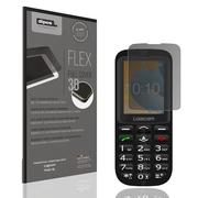 dipos FLEX 1x Protector de Pantalla de privacidad mate compatible con Logicom Posh XL, 100% de cobertura de Pantalla, compatible con huellas dactilares, apto para fundas, Filtro Antiespía 2 vías
