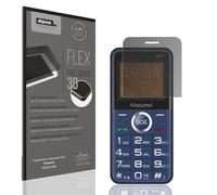 dipos FLEX 1x Protector de Pantalla de privacidad mate compatible con Masstel Fami 8 4G, 100% de cobertura de Pantalla, compatible con huellas dactilares, apto para fundas, Filtro Antiespía 2 vías