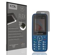 dipos FLEX 1x Protector de Pantalla de privacidad mate compatible con Masstel Izi 15, 100% de cobertura de Pantalla, compatible con huellas dactilares, apto para fundas, Filtro Antiespía 2 vías