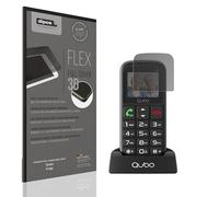 dipos FLEX 1x Protector de Pantalla de privacidad mate compatible con Qubo P186, 100% de cobertura de Pantalla, compatible con huellas dactilares, apto para fundas, Filtro Antiespía 2 vías
