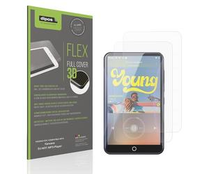 dipos FLEX 2x Protector de Pantalla mate compatible con Fanvace EU-M31 MP3-Player, Anti-reflectante, 100% de cobertura de Pantalla, compatible con huellas dactilares